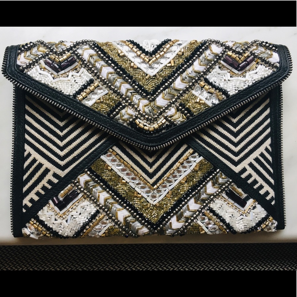 Beaded envelope clutch - new - Rebecca Minkoff